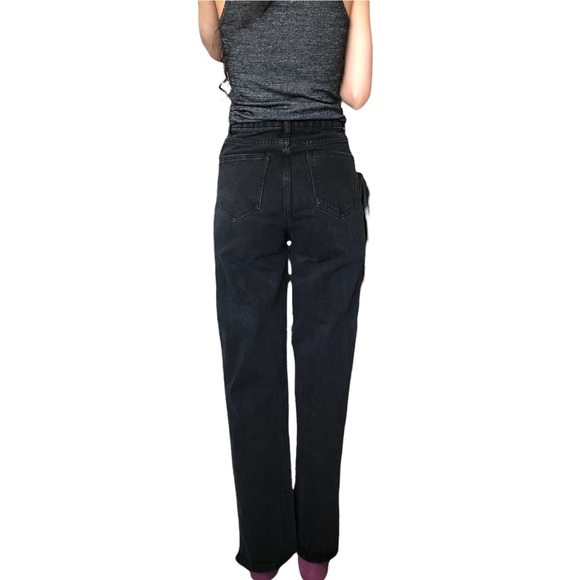 Prettylittlething Petite dark high-waisted distress jeans - Picture 8 of 15